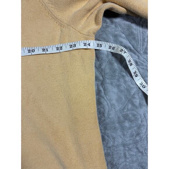 Vintage Butter Yellow Cable Knit Sweater Womens 2X Cotton Eclectic Grandpa Y2K - Picture 13 of 14